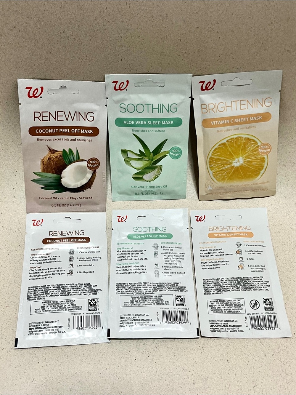 6 Walgreens Face Mask bundle - Picture 2 of 2